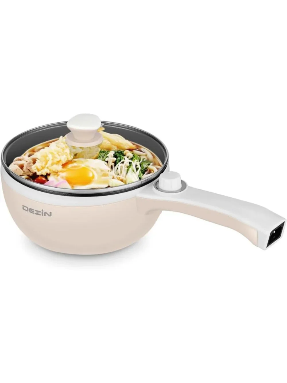 Portable 1.5L Electric Hot Pot - Non-Stick Mini Cooker for Ramen, Eggs, Steak